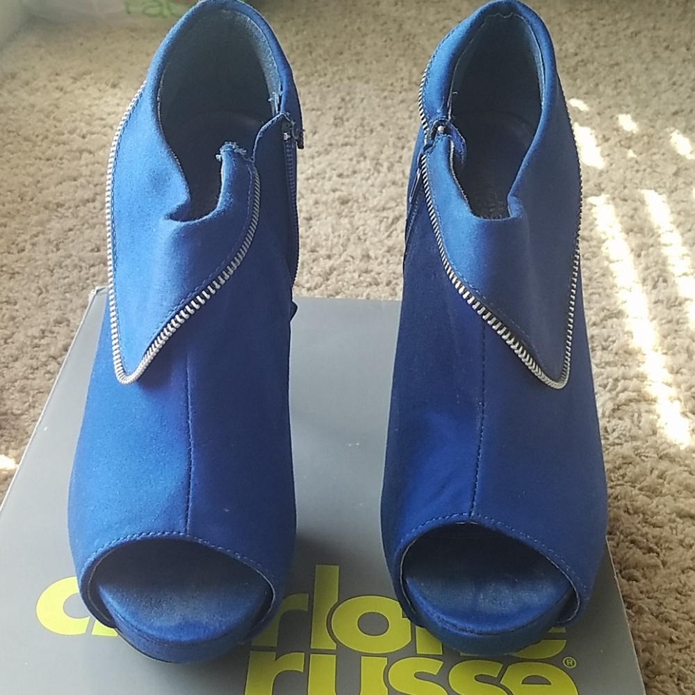 Royal blue Booties